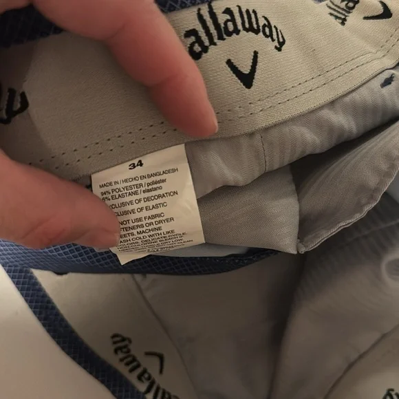 Callaway Navy Flat Front Shorts - Picture 5 of 7